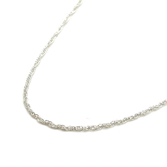 Sterling Silver Diamond Cut Serpentine Chain Necklace