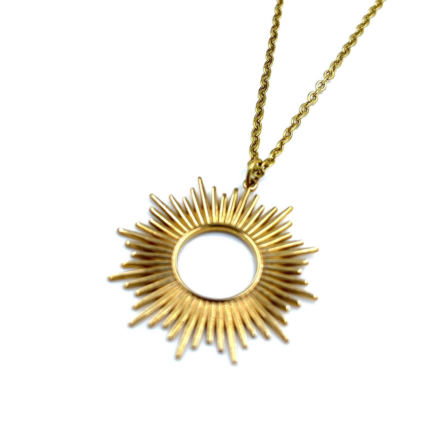 Bronze Sunburst Necklace