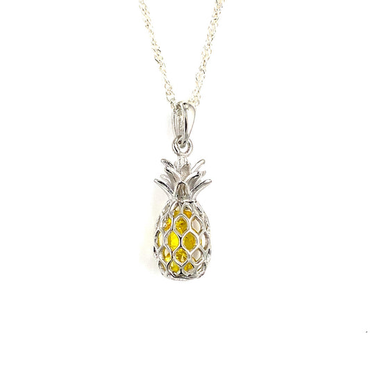 Sterling Silver Pineapple Necklace