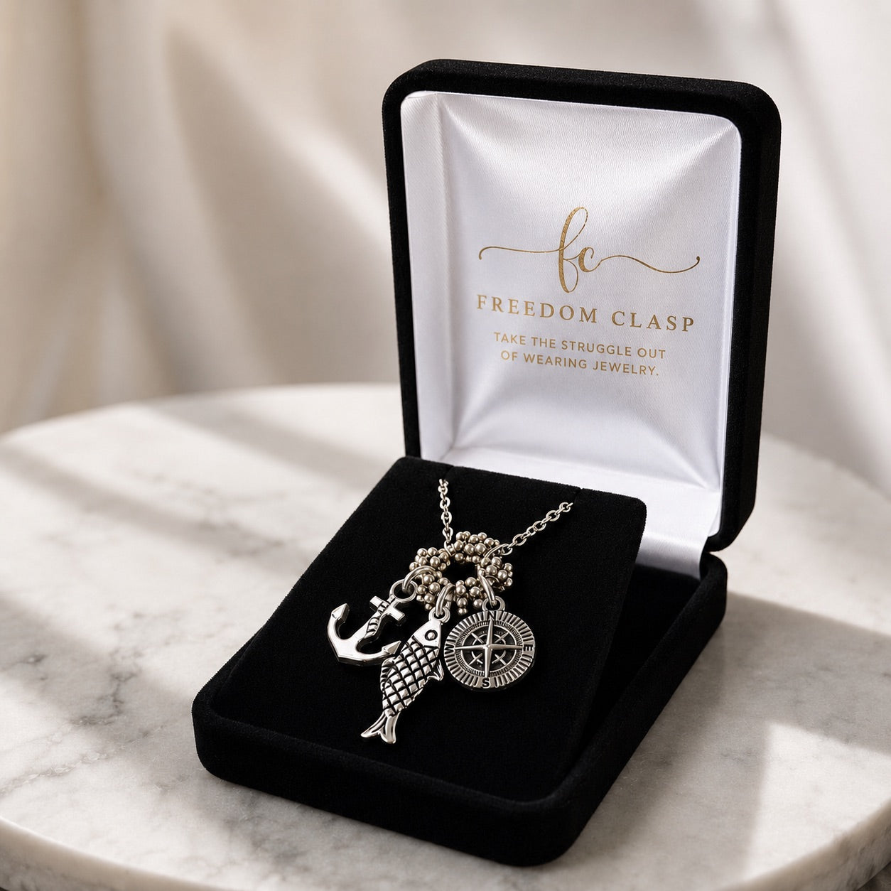 Handmade Nautical Charm Necklace