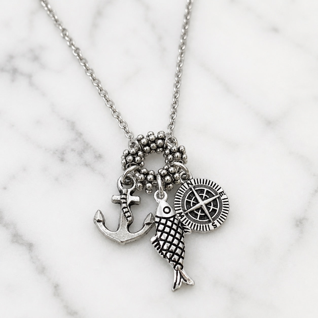 Handmade Nautical Charm Necklace