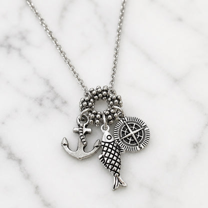 Handmade Nautical Charm Necklace