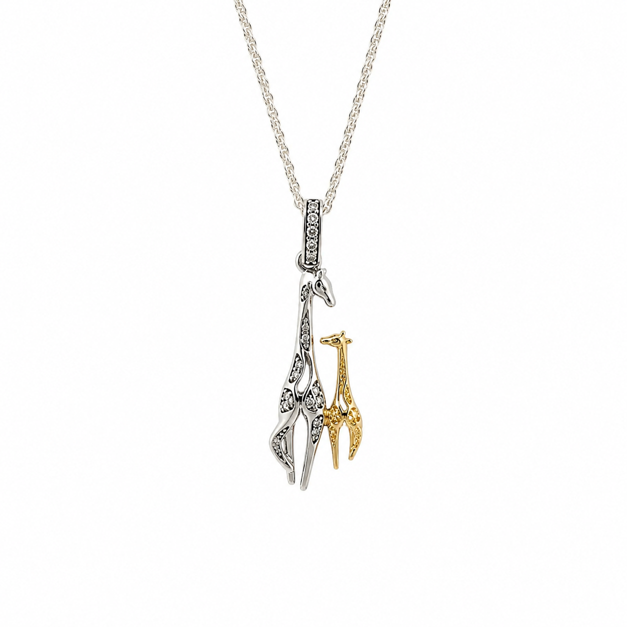 Sterling Silver Giraffe Necklace