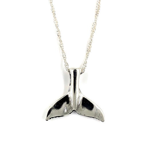 Sterling Silver Whale Tail Necklace