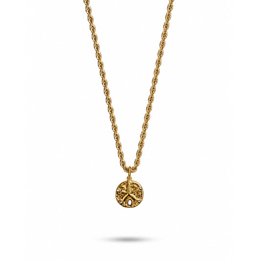 Sand Dollar Pendant Necklace with Freedom Clasp