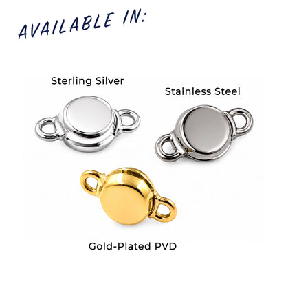 Button Style Freedom Clasps (8MM)