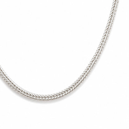 Sterling Silver Foxtail Chain Necklace (2MM)