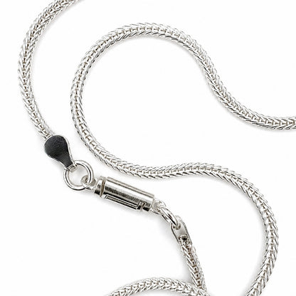 Sterling Silver Foxtail Chain Necklace (2MM)