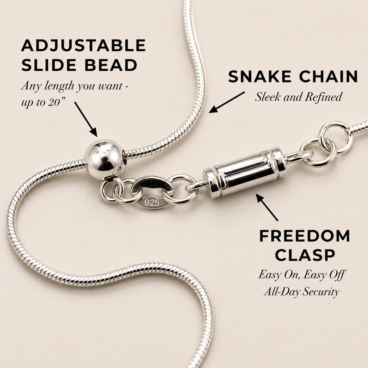 Sterling Silver Rhino Necklace