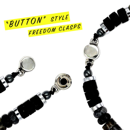 Button Style Freedom Clasps (8MM)