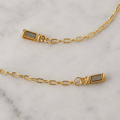 Gold Floral Crystal Necklace