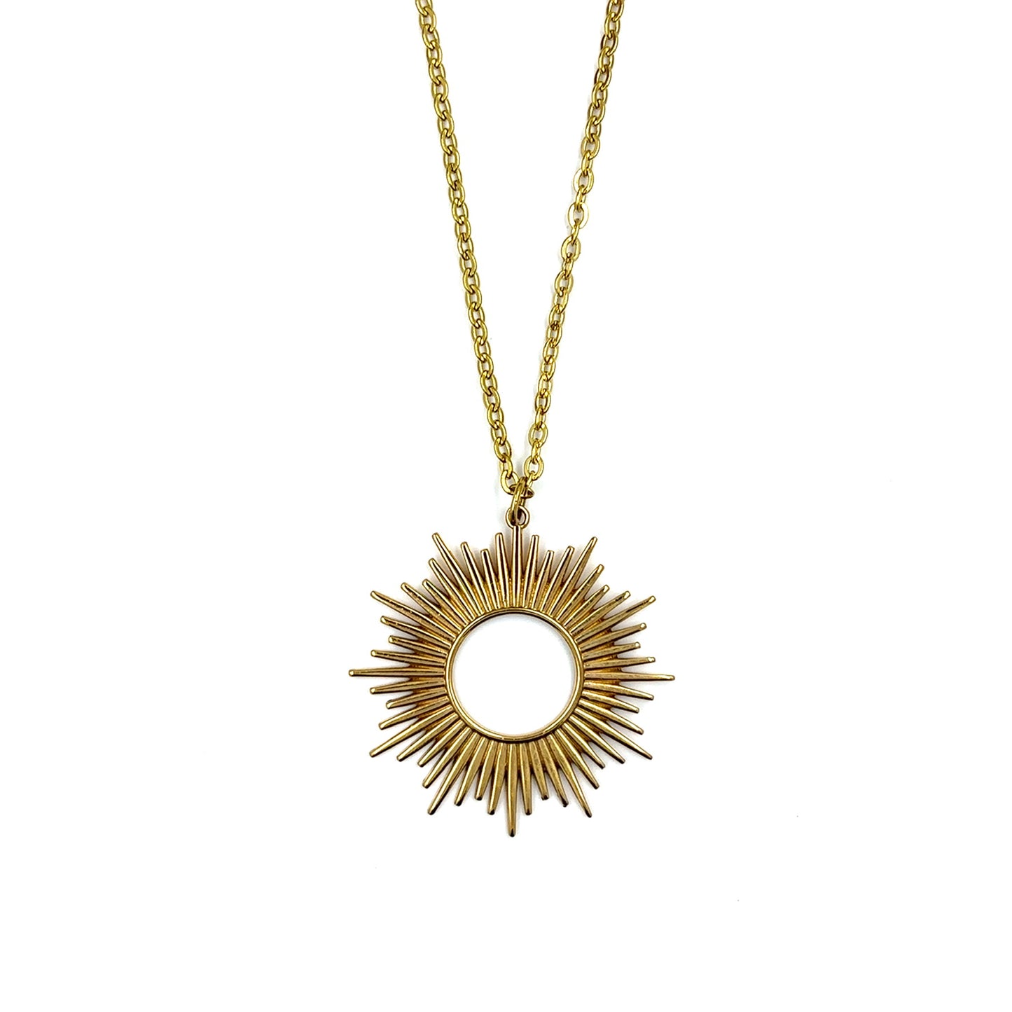 Bronze Sunburst Necklace