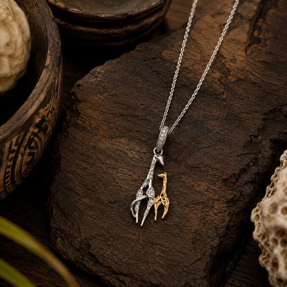 Sterling Silver Giraffe Necklace