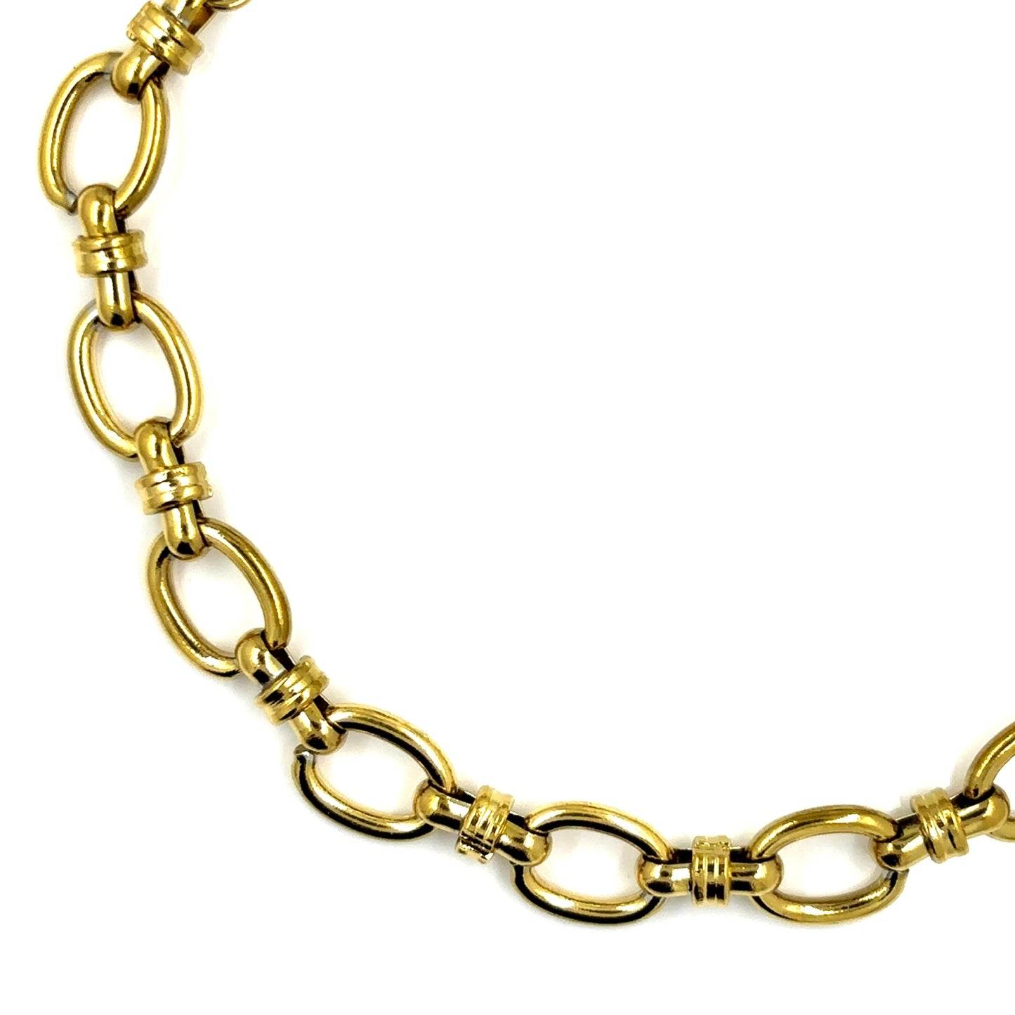 Adjustable Oval Chain Bracelet