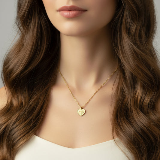 Evil Eye Heart Necklace