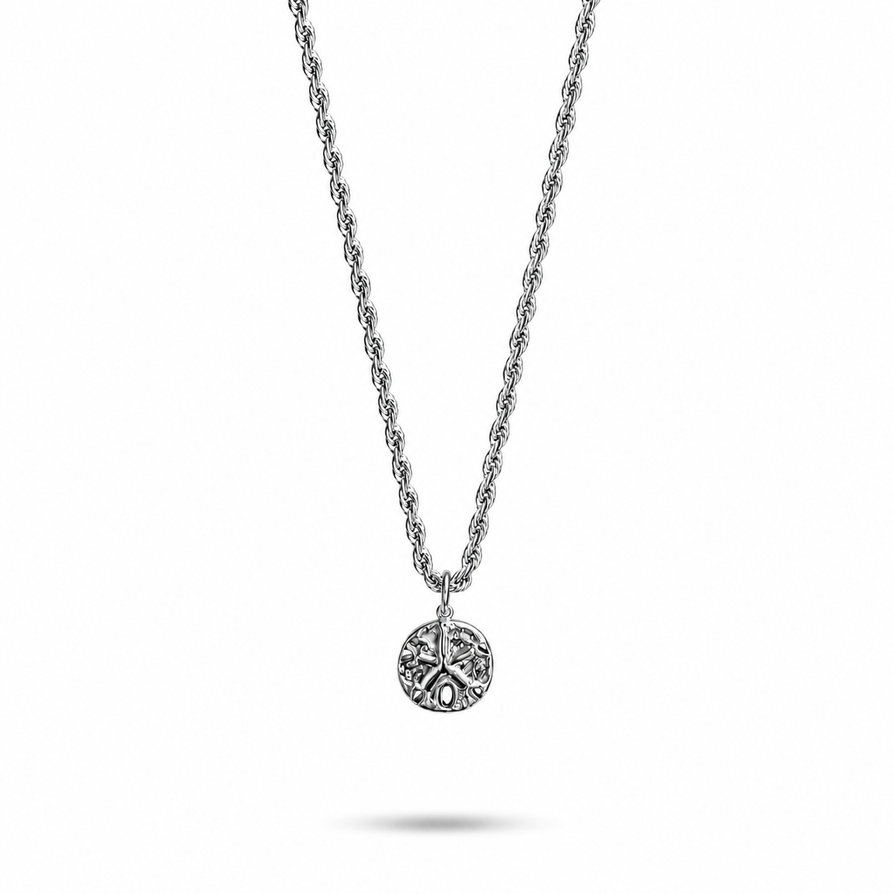 Sand Dollar Pendant Necklace with Freedom Clasp