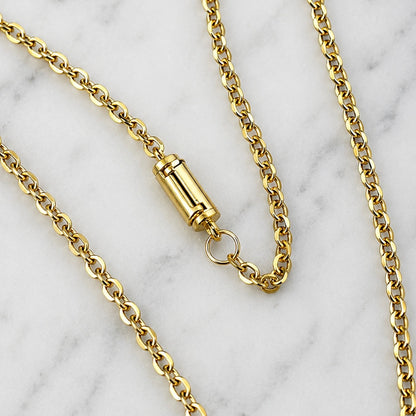 Gold Anchor Shell Necklace