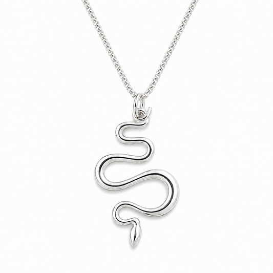 Sterling Silver Snake Necklace
