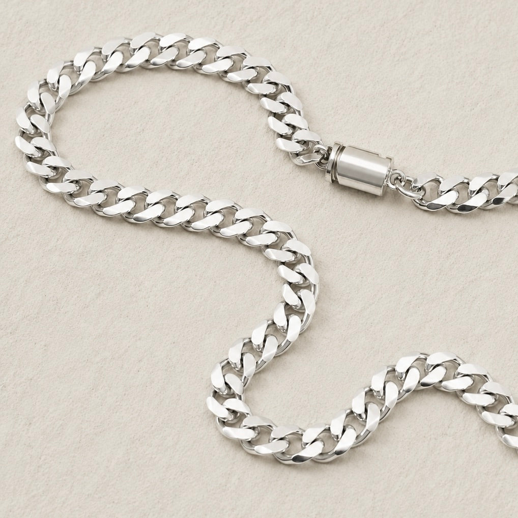 Sterling Silver Cuban Link Necklace (6MM)