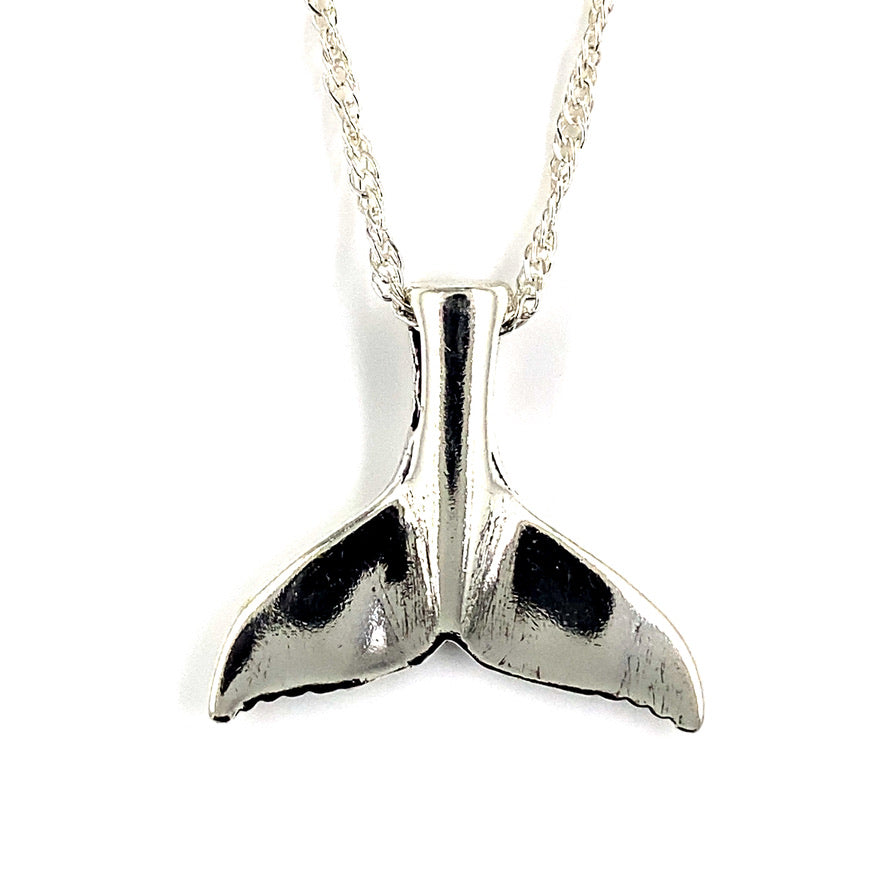 Sterling Silver Whale Tail Necklace