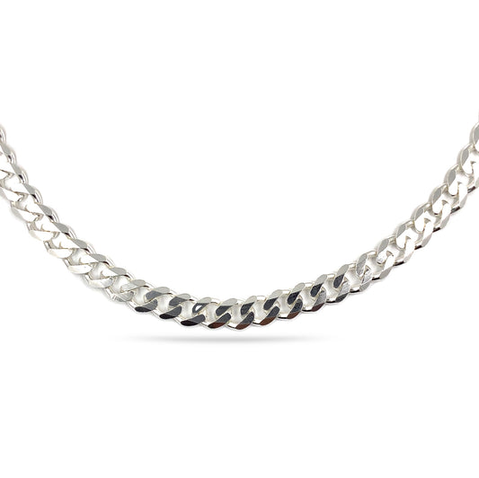 Sterling Silver Cuban Link Necklace (6MM)