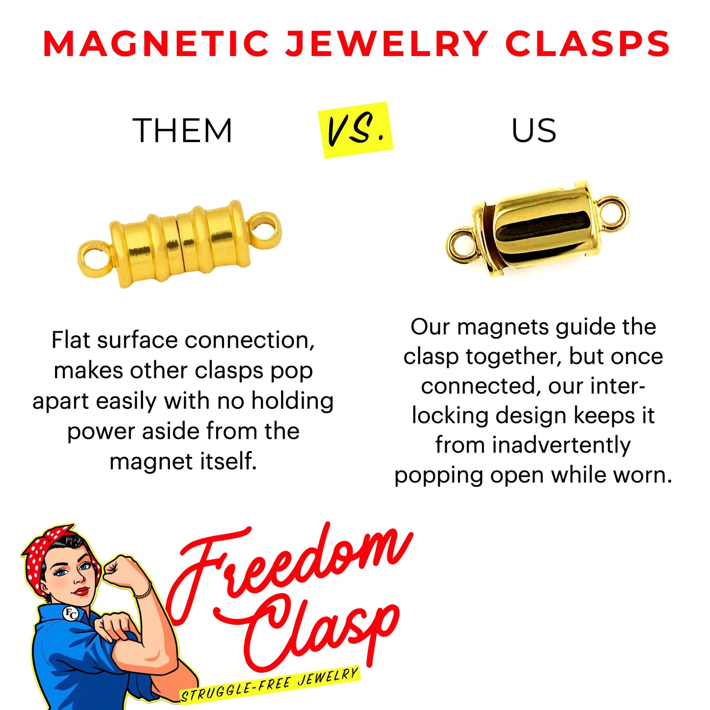 Freedom Clasps (Small 3.5MM)