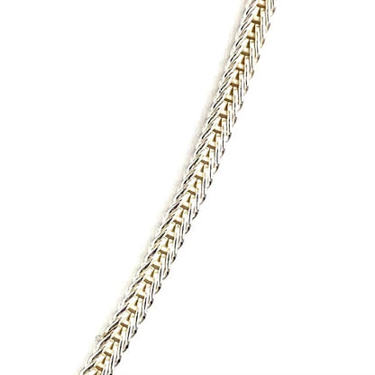 Sterling Silver Foxtail Chain Necklace (2MM)
