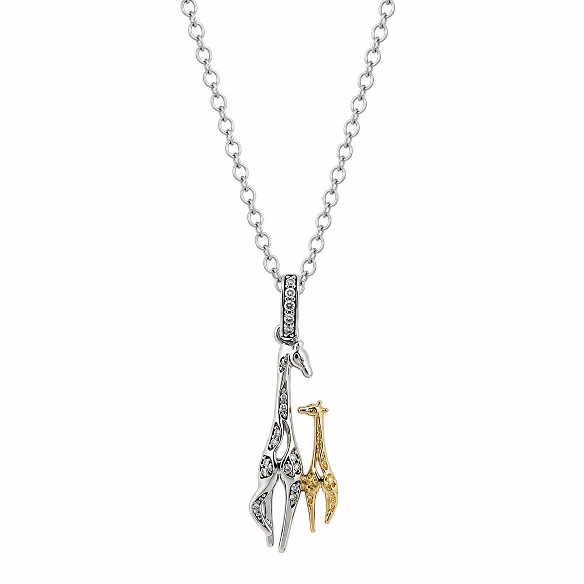 Sterling Silver Giraffe Necklace