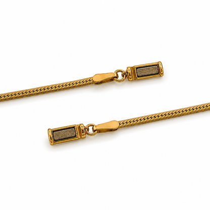 Gold-Filled Herringbone Necklace (1.5MM)