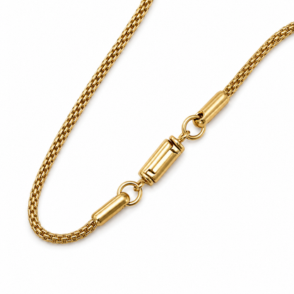 Compass Pendant Necklace with Freedom Clasp