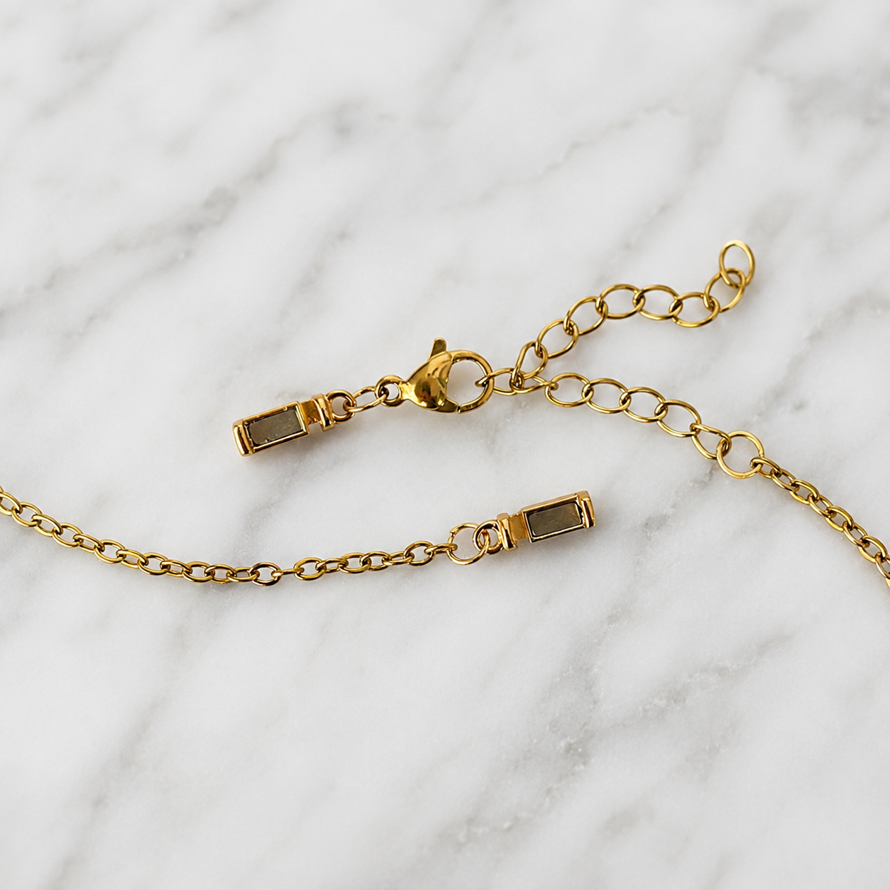 Gold Nautical Shell & Anchor Pendant Necklace with Freedom Clasp