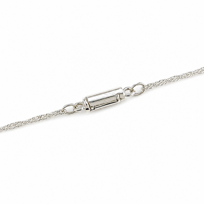 Sterling Silver Hammered Crescent Moon Necklace