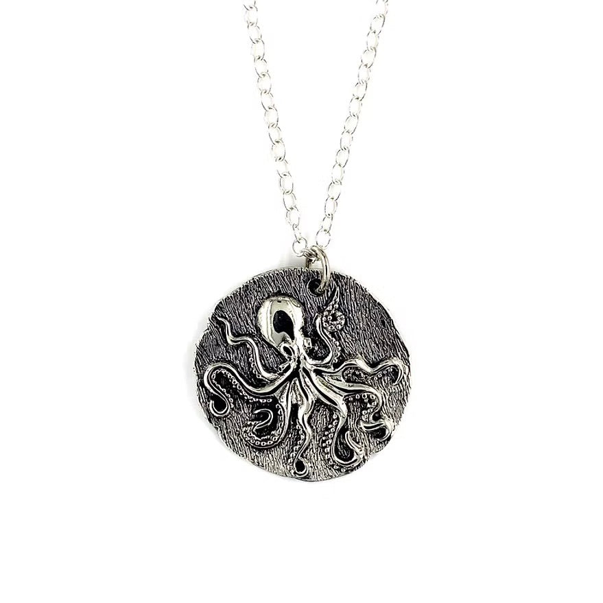 Sterling Silver Octopus Necklace