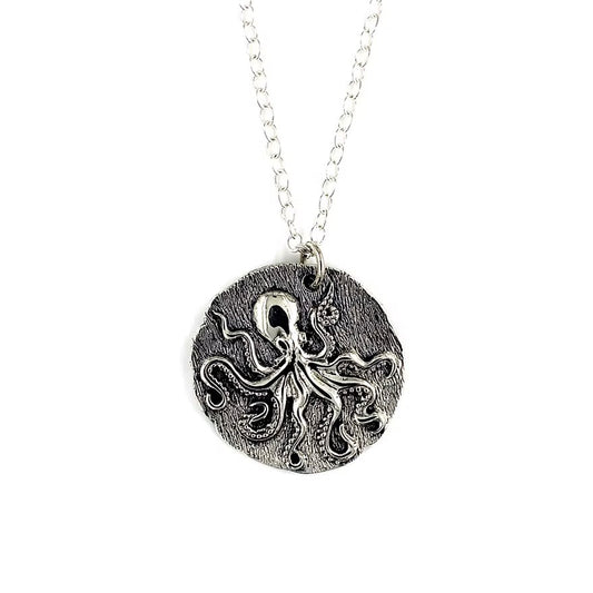 Sterling Silver Octopus Necklace