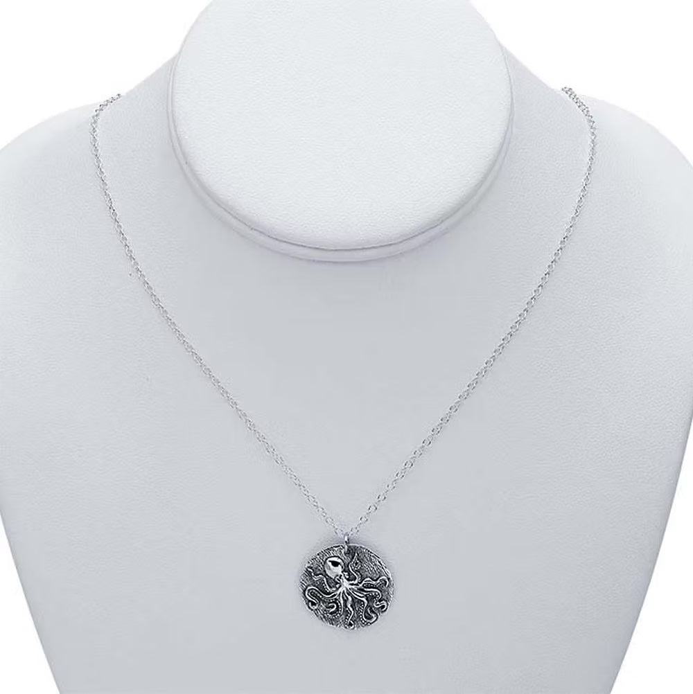 Sterling Silver Octopus Necklace