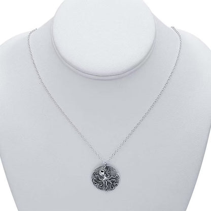 Sterling Silver Octopus Necklace