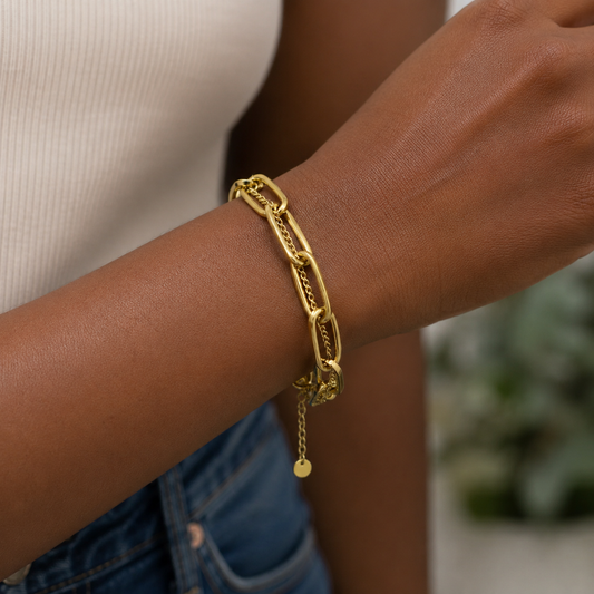 Adjustable Double Strand Bracelet