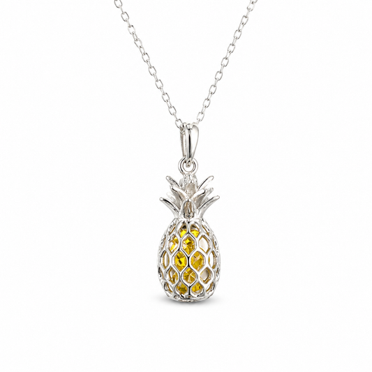 Sterling Silver Pineapple Necklace