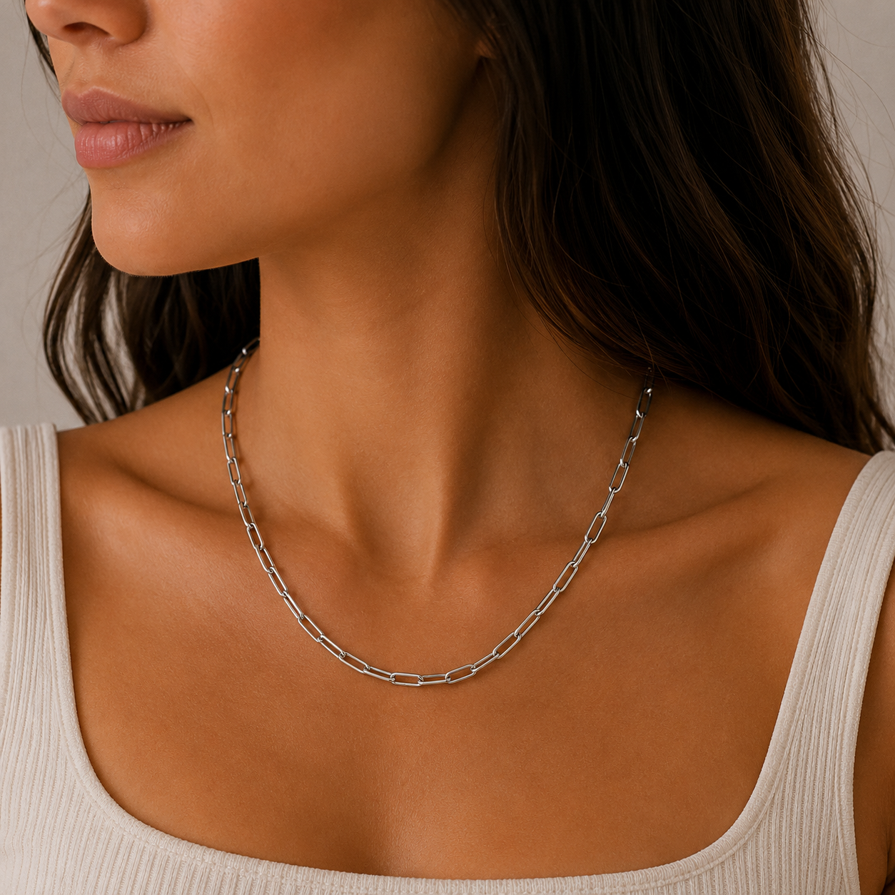 Paperclip Necklace (4MM)