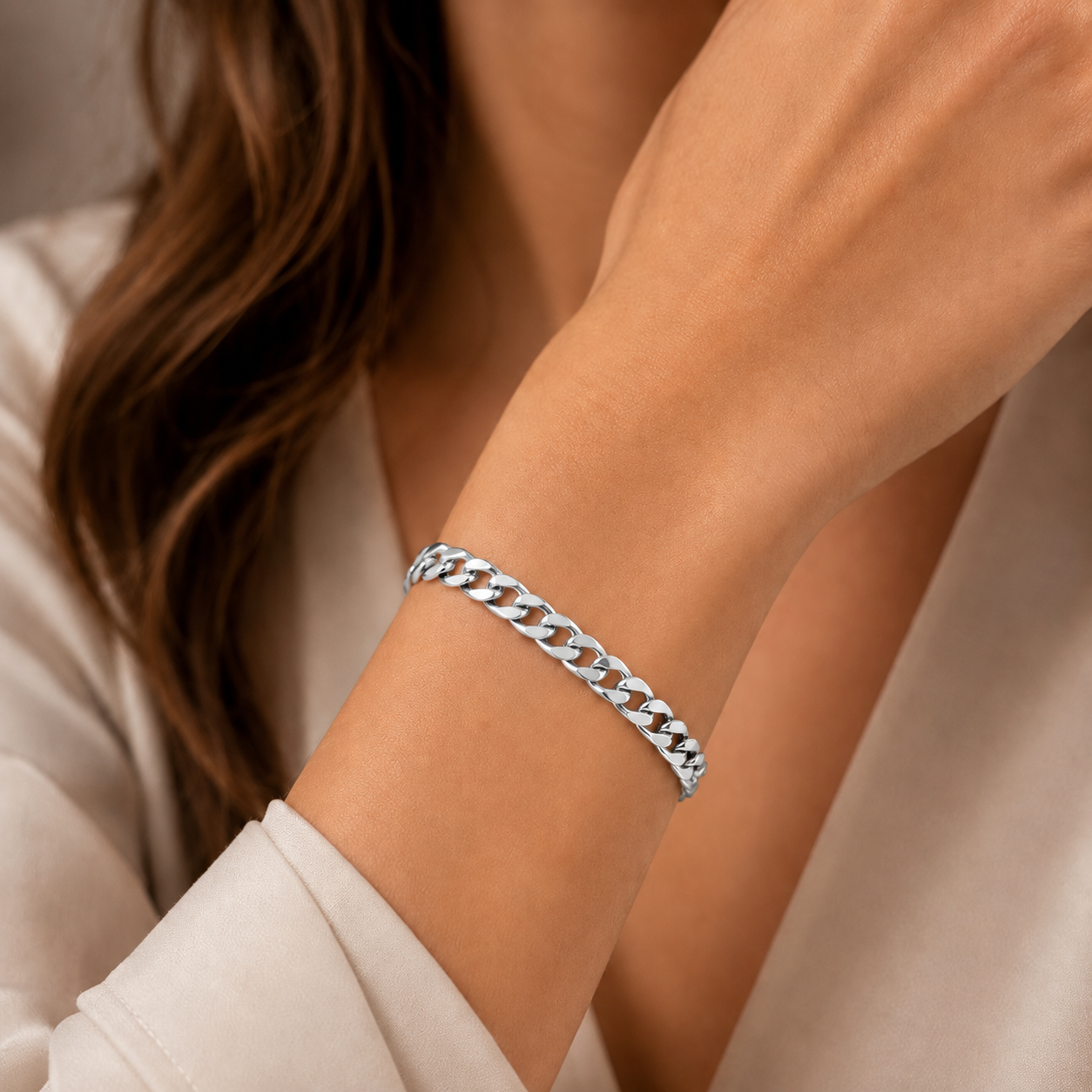 Sterling Silver Cuban Link Bracelet (6MM)