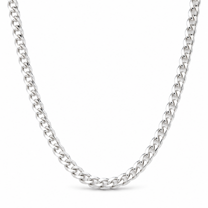 Sterling Silver Cuban Link Necklace (6MM)