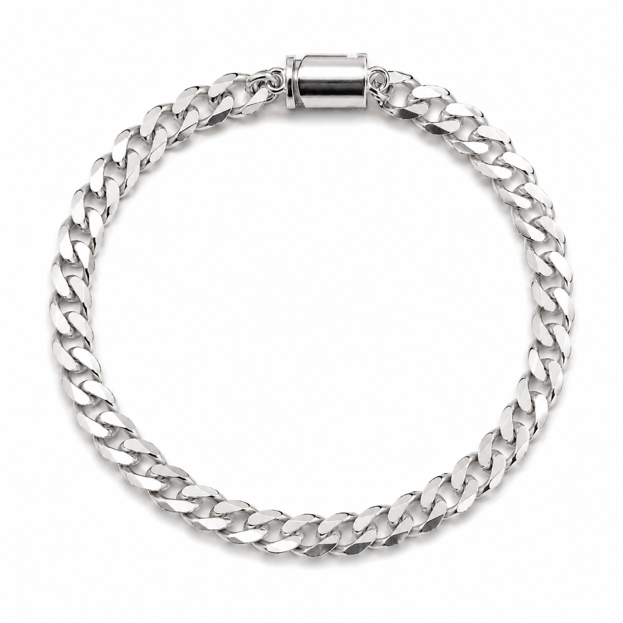 Sterling Silver Cuban Link Bracelet (6MM)
