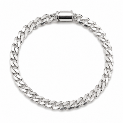 Sterling Silver Cuban Link Bracelet (6MM)