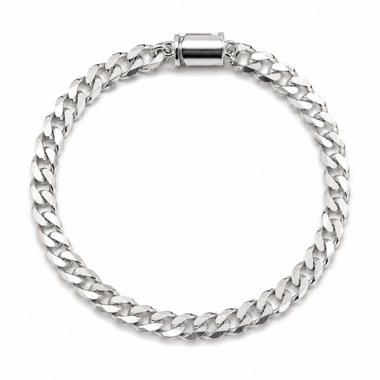 Sterling Silver Cuban Link Bracelet (6MM)