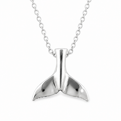 Sterling Silver Whale Tail Necklace