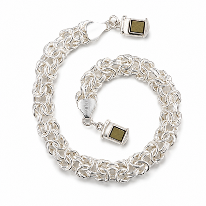 Sterling Silver Byzantine Bracelet (8MM)