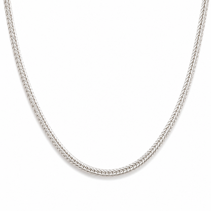 Sterling Silver Foxtail Chain Necklace (2MM)