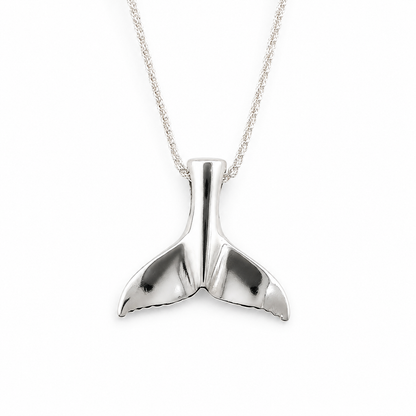 Sterling Silver Whale Tail Necklace
