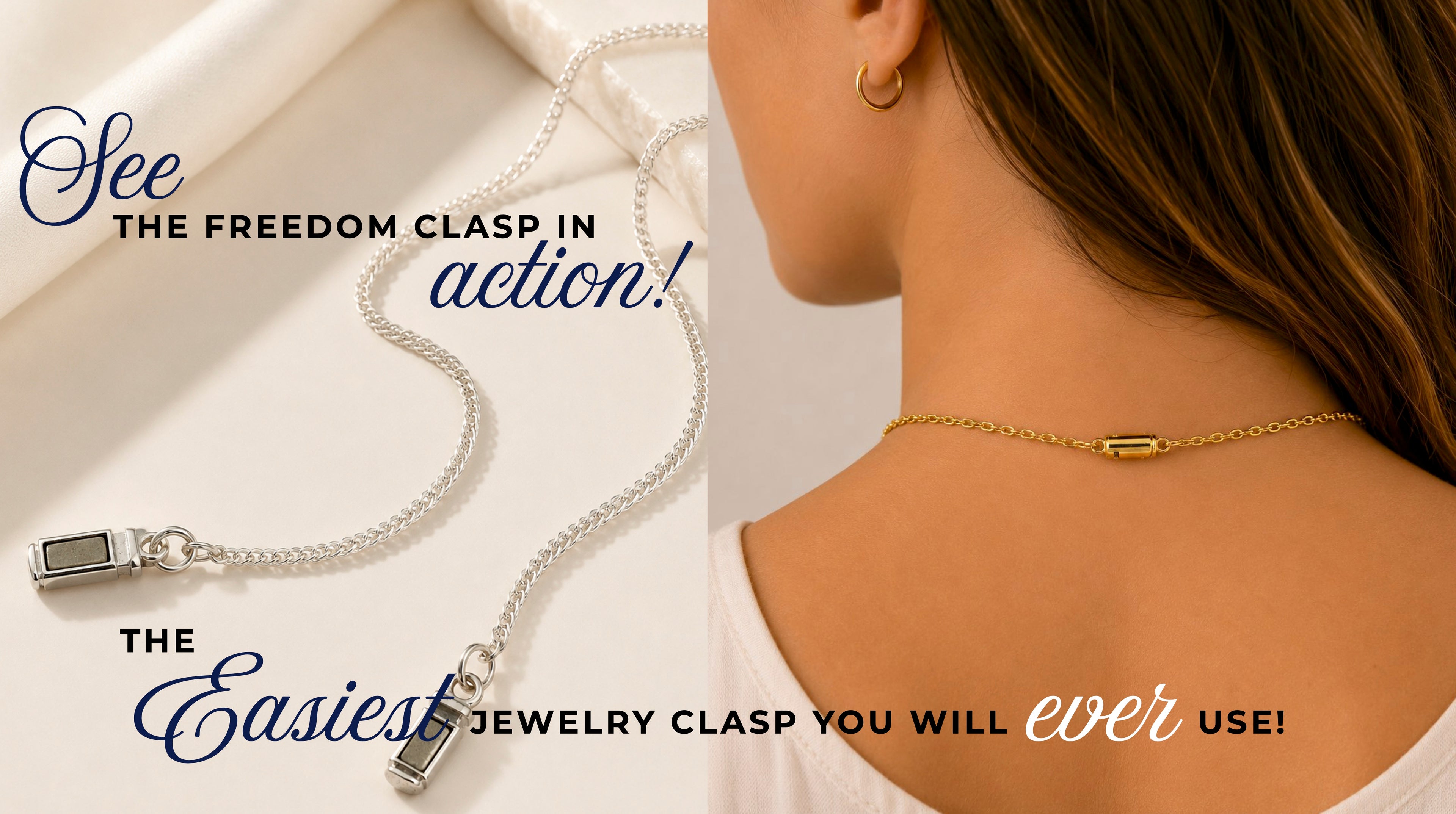 Load video: Explore the benefits of the Freedom Clasp!